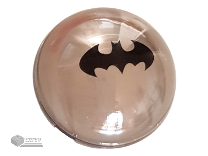 86500pb05 – Cilindervormige halve bol 4 x 4 met Batman-logopatroon