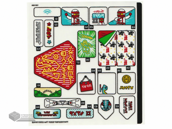 76190stk01 – Stickervel voor set 76190 – (79005/6350254)