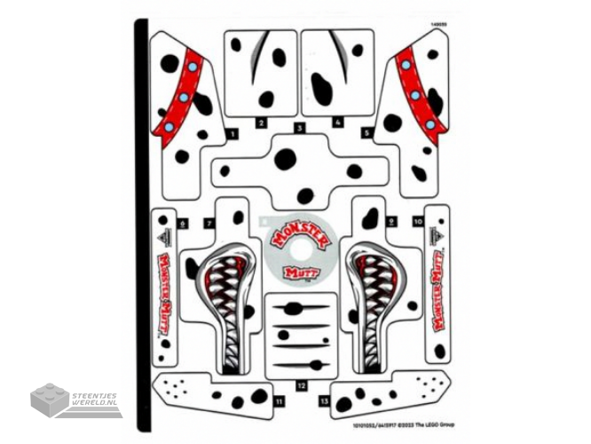 76454stk02 – Stickervel voor set 76454, vel 2, gespiegeld – (10114173/6551865)