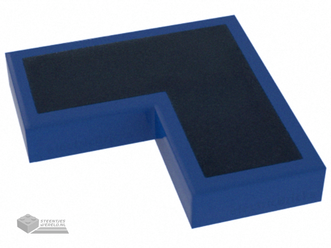 14719pb007 – Tegel 2 x 2 hoekstuk met zwart L-vormig patroon