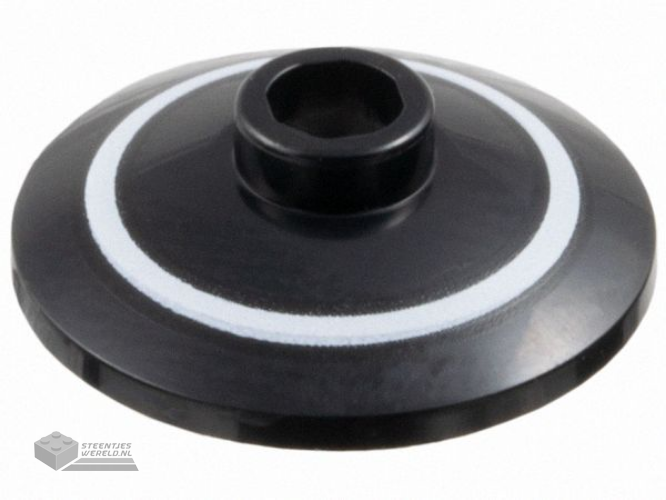 4740pb038 – Schotel 2 x 2 Omgekeerd (Radar) met Wit Ringpatroon