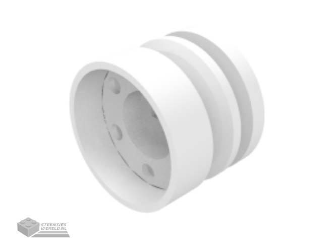 55982 – Wiel 18 mm D. x 14 mm met asgat, nepbouten en ondiepe spaken