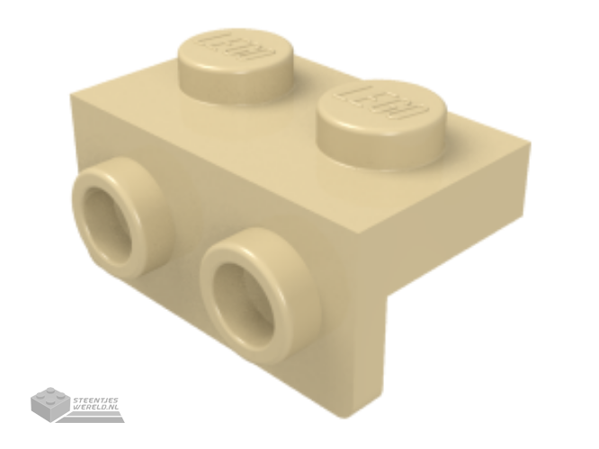 4085d – Plaat, aangepast 1 x 1 met open O-clip dik (verticale grip)