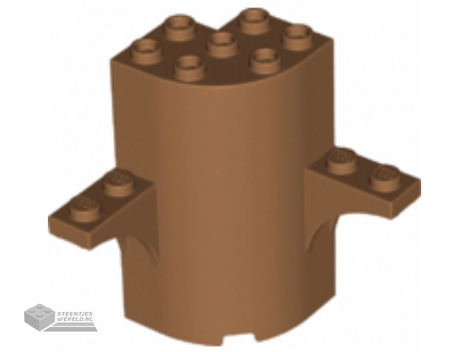 60373 - Cilinderkwart 3 x 3 x 5 met 2 boogvormige bovenzijden