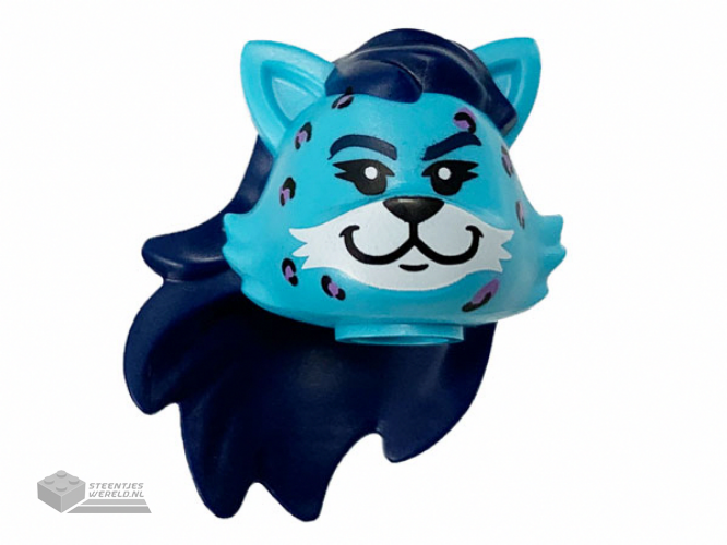 77197pb01 – Minifiguur, Hoofd Kat bedrukt