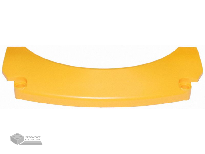 42545pb002L – Technic, Spatbord voor paneelauto, gebogen, 13 x 2 x 5 cm, rechte bovenkant bedrukt