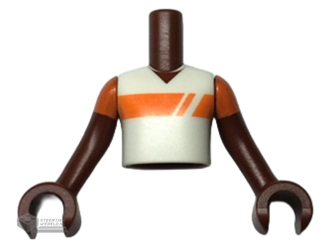 5706pb01 – Minifiguur, Hoofd Alien, Langwerpig, Puntig aan de Achterkant bedrukt
