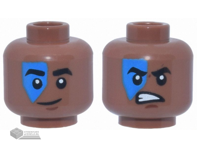 3626pb3591 Minifiguur hoofd kind 2-zijdig bedrukt