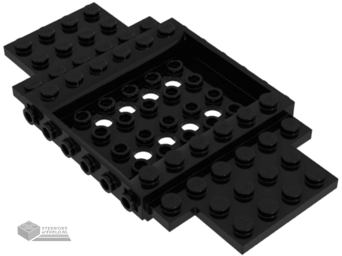 65634 – Voertuig, basis 6 x 12 x 1 met 5 x 4 verzonken middenstuk en 8 gaten