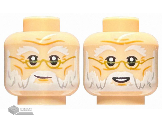 3626pb2670 Minifiguur hoofd 2-zijdig bedrukt