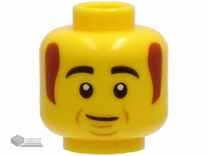 3626pb2733 Minifiguur hoofd bedrukt