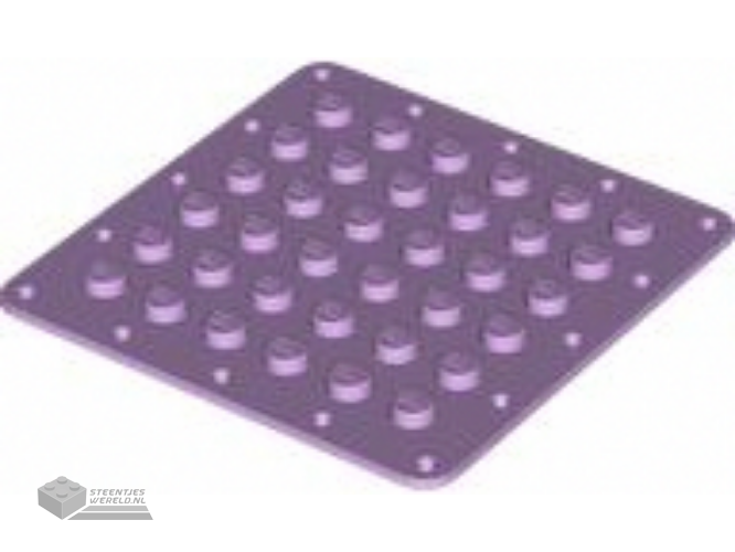 79998 – Plaat, aangepast 6 x 6 flexibel rubber met stikgaten