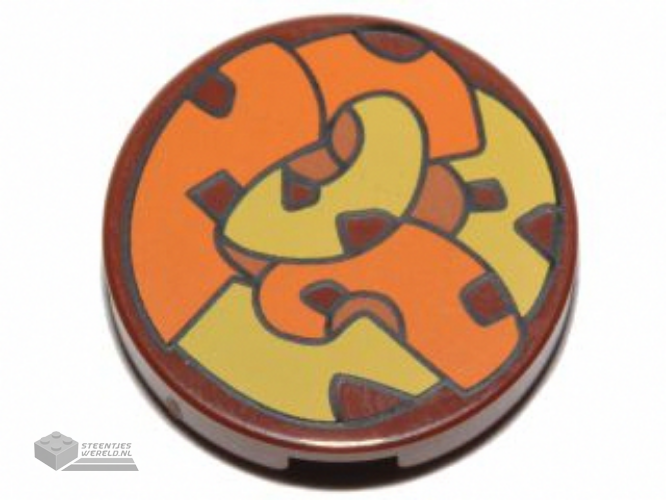 98138pb202 – Tegel, rond 1 x 1 bedrukt