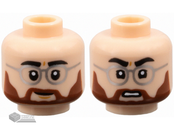 3626pb3637 Minifiguur hoofd vrouw 2-zijdig bedrukt