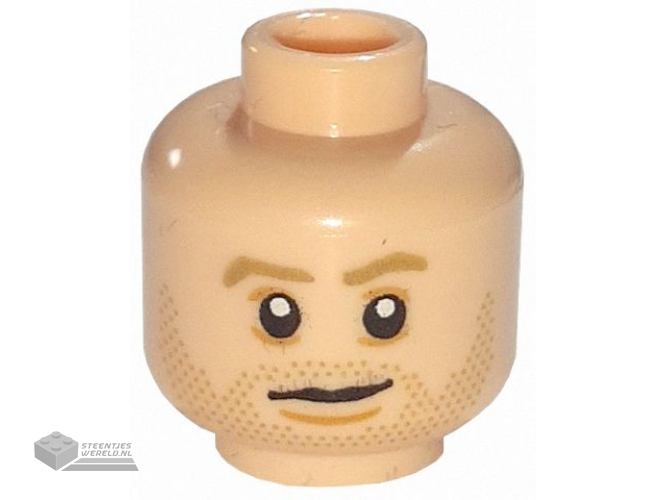 19729pb037 – Minifiguur, Hoofd Kubus bedrukt
