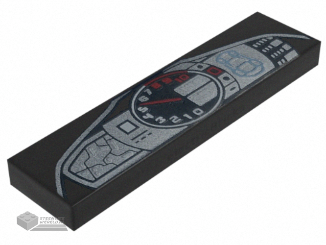 86125e – Minifiguur, Wapenhaak met dubbele messen, Handvat met weerhaken