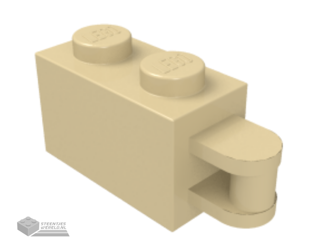 3386 – Steen, Rond 1 x 1 x 2/3 Halve Cirkel Uitgebreid met Zijnoppen