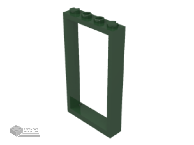 60596 – Deur, kozijn 1 x 4 x 6 met 2 gaten aan de boven- en onderkant