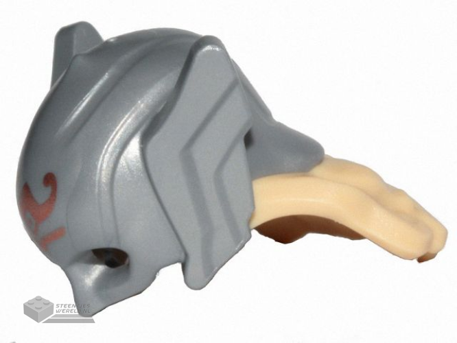 3305pb01 – Minifiguur, Hoofddeksel Tiara / Kroon bedrukt