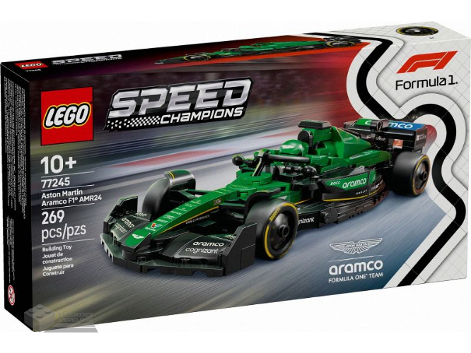 LEGO Speed Champions 77245 Aston Martin Aramco F1 AMR24 racewagen – Aston Martin Aramco F1 AMR24 bedrukt