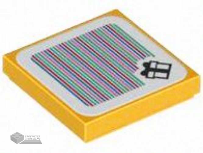 22886pb14 – Steen 1 x 2 x 3 bedrukt