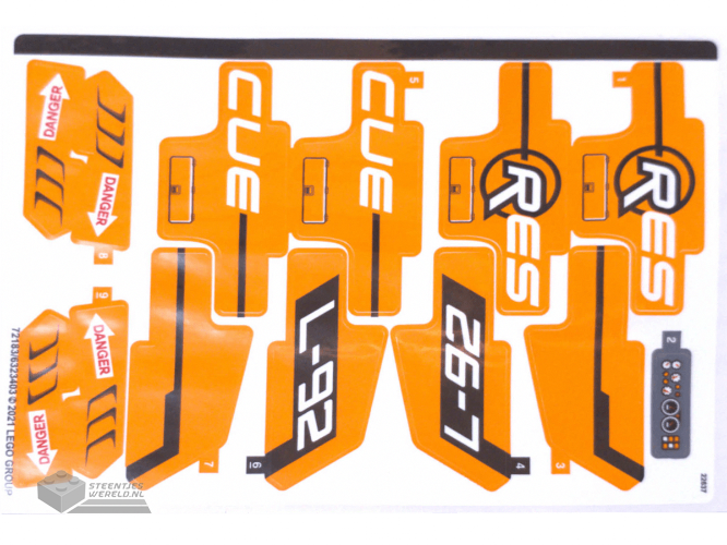 42120stk01 – Stickervel voor set 42120 – (72183/6323403)