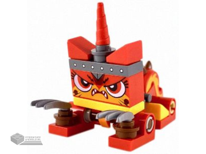 tlm179 – Unikitty – Krijgerkat, boos gezicht, beweegbaar