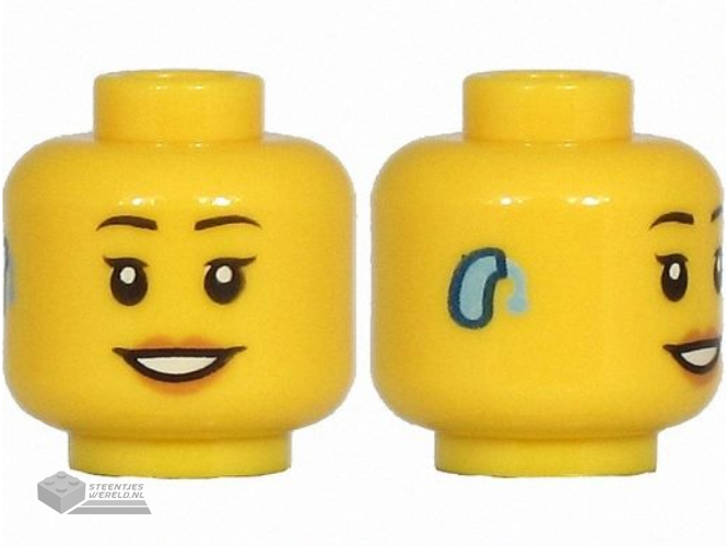 65468f – Minifiguur, Utensil Trolls-bril, schuine hartjes met speld