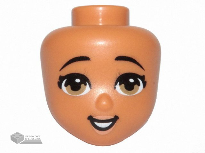 20595 – Minifiguur, Vrouwelijk Lang, warrig haar met middenscheiding