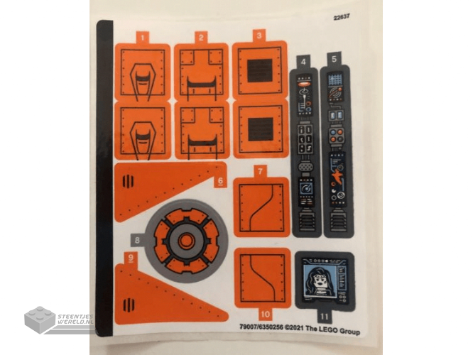 71738stk01 – Stickervel voor set 71738 – (71548/6321424)