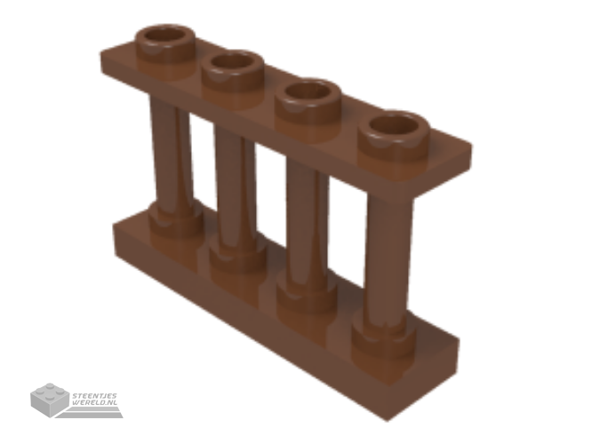 15332 – Hekwerk 1 x 4 x 2 met spijlen en 4 staanders