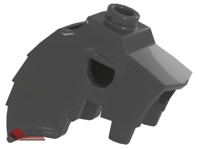 89524 – Horse Battle Helmet, Stud on Top and 3 Neck Plates (Unicorn)