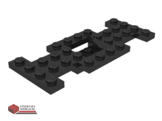4212b – Vehicle, Base 4 x 10 x 2/3 with 2 x 2 Recessed Center with Smooth Underside, No Center Hole