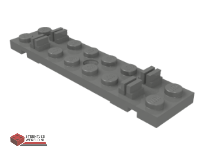 4166 – Train, Track Sleeper Plate 2 x 8 with Cable Grooves