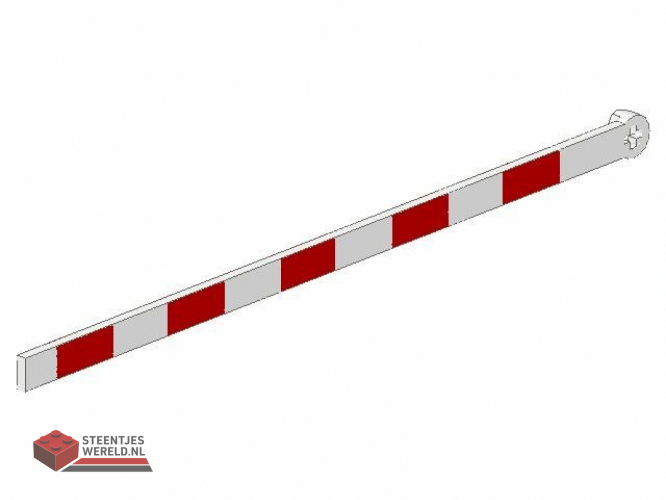 4512pb01 – Train Level Crossing Gate Type 2, Crossbar with Red Stripes Pattern