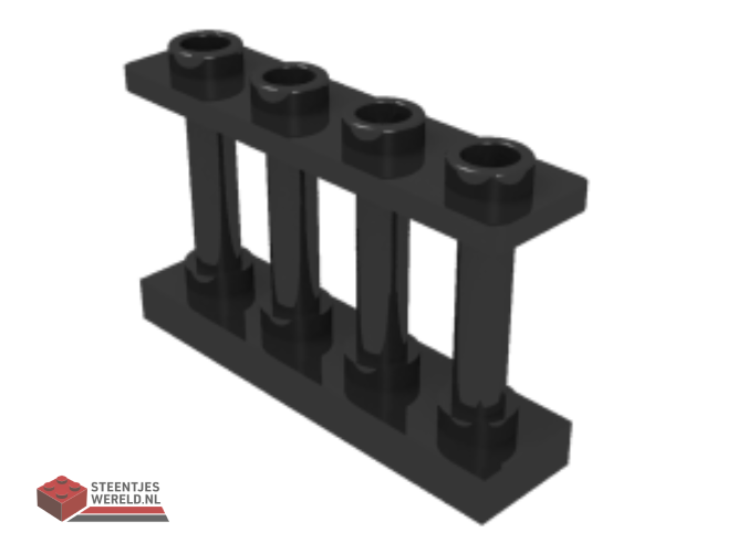 15332 – Hekwerk 1 x 4 x 2 met spijlen en 4 staanders