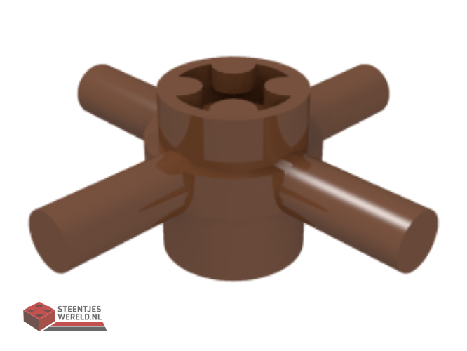 48723 – Technic, Axle Connector Hub with 4 Bars and Pin Hole