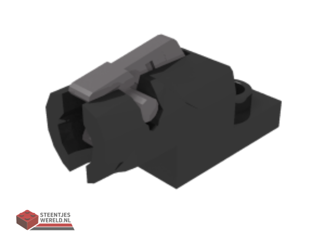 15403c01 – Projectile Launcher, 1 x 2 Mini Blaster / Shooter with Dark Bluish Gray Trigger (15403 / 15392)