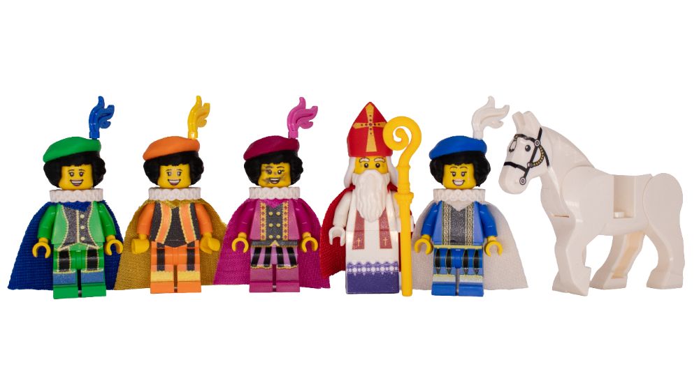 Sinterklaasset groot – Sinterklaas + paard en 4 pieten