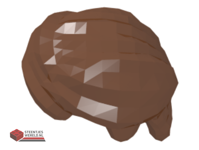 61183 – Minifiguur, warrig haar naar achteren gekamd