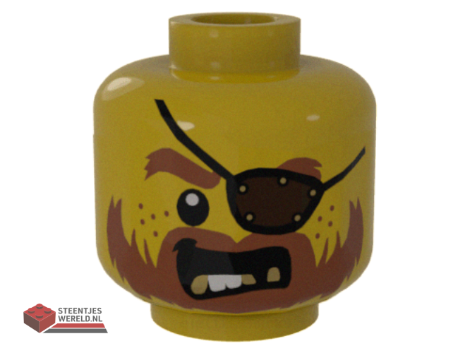 3626pb1304 – Minifiguur, hoofd, bedrukt