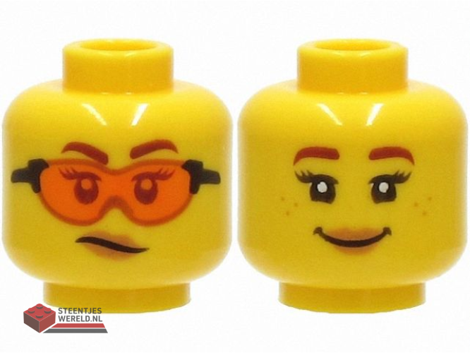 3626pb2761 – Minifiguur, hoofd, bedrukt