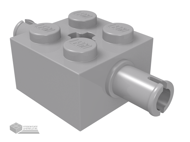 30000 – Steen, aangepast 2 x 2 met pins en Technic as gat