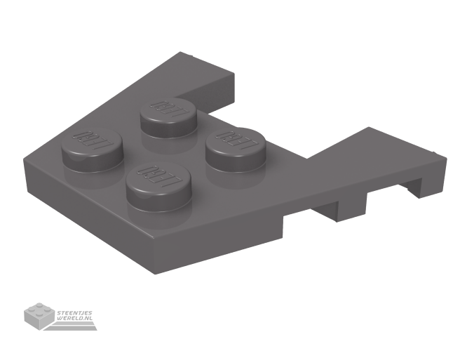 48183 – Wedge, Plaat 3 x 4 met nop inkepingen