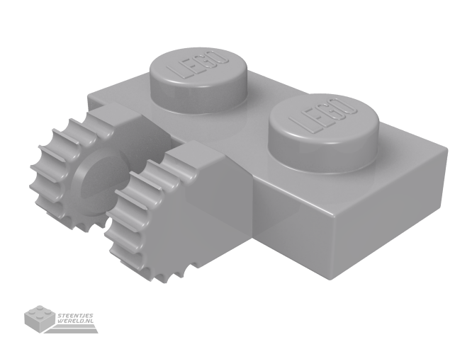 60471 – Scharnier Plaat 1 x 2 Locking met 2 Fingers op zijkant en 9 Teeth