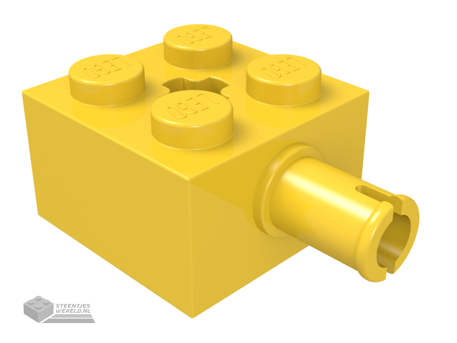 6232 – Steen, aangepast 2 x 2 met pin en Technic as gat