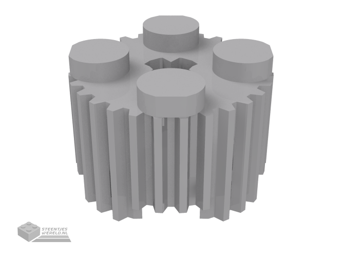 92947 – Steen, rond 2 x 2 met Technic as gat en rooster / Fluted Profile