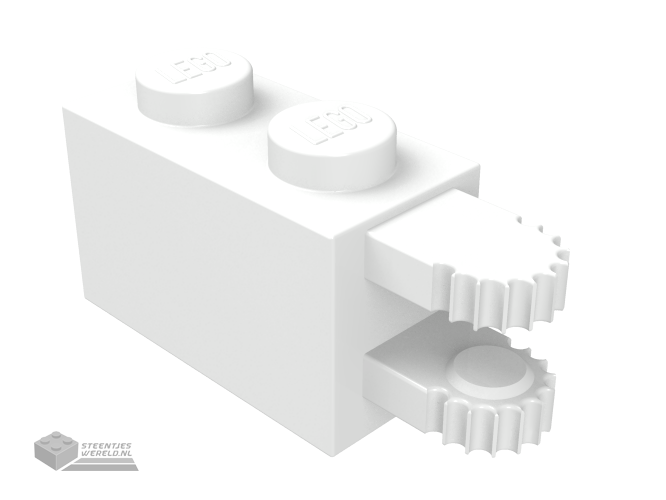 30540 – Scharnier Steen 1 x 2 Locking met 2 Fingers Horizontal uiteindes, 9 Teeth