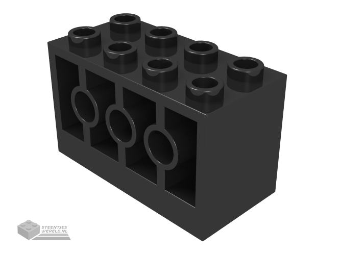 6061 – Brick, Modified 2 x 4 x 2 met Holes on Sides