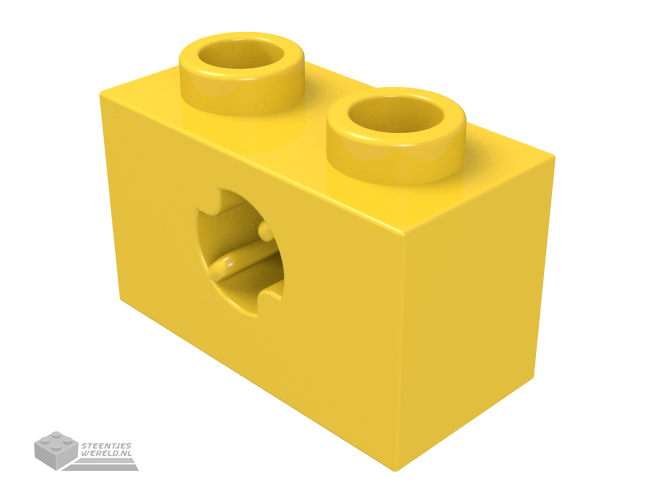 32064b – Technic, Steen 1 x 2 met Technic as gat (x vorm)